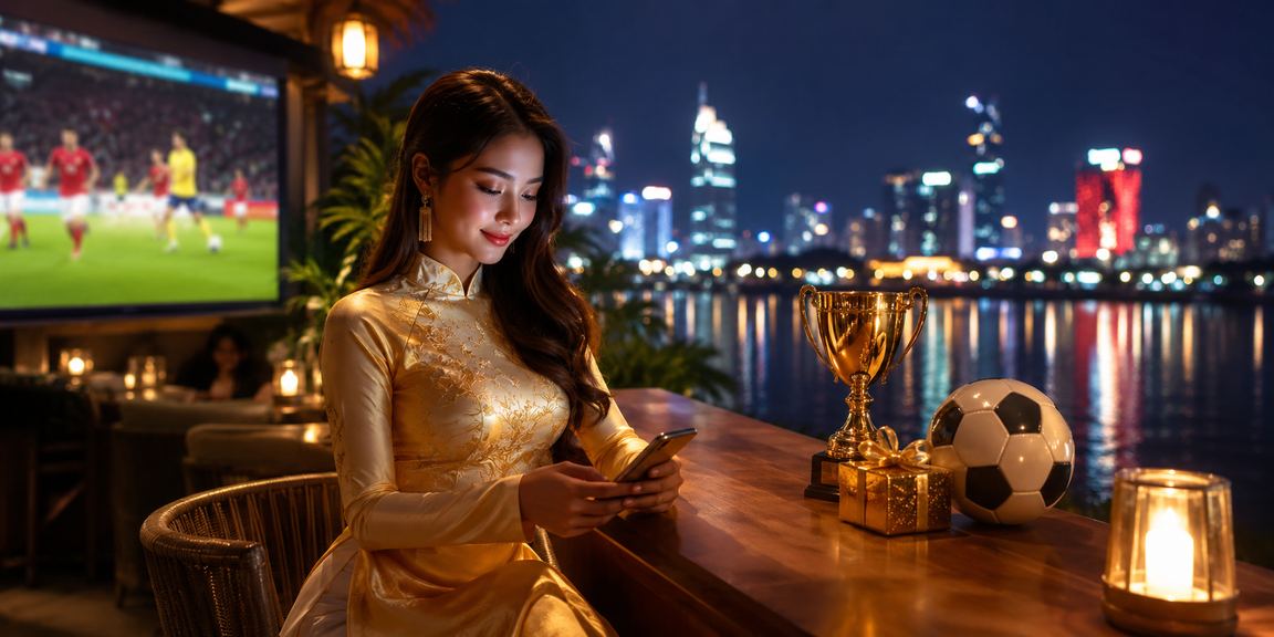 Người dùng Hà Nội xem tỷ lệ kèo bóng đá trên điện thoại trước trận