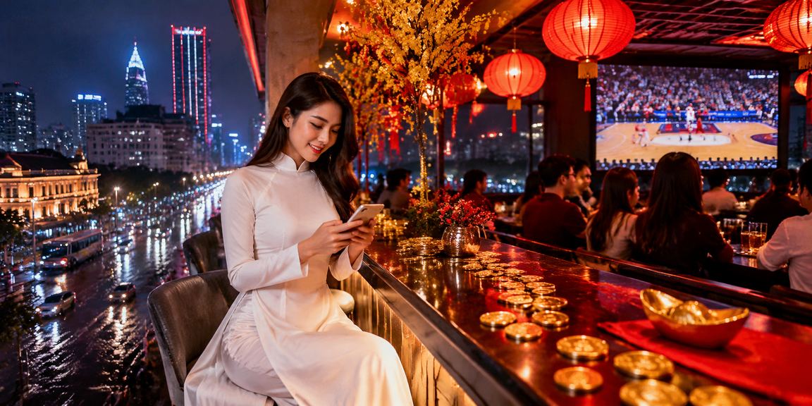 Người dùng tại Thành phố Hồ Chí Minh xem hướng dẫn thể thao trên điện thoại